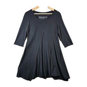 Rundholz Black Label Asymmetrical Avante Garde Lagenlook Jersey Dress Artsy‎ M